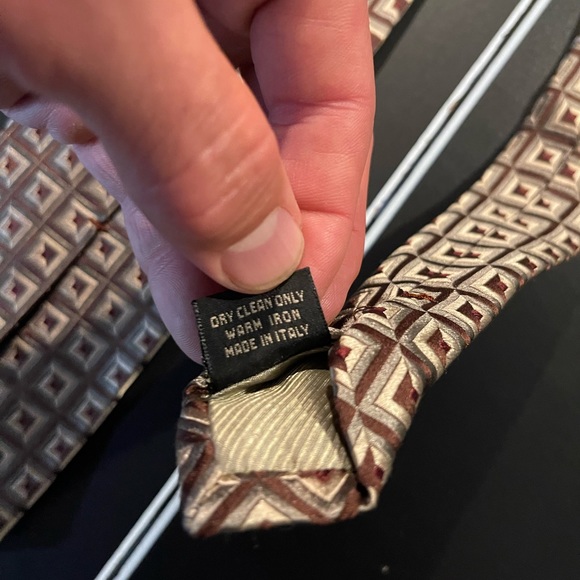 Ermenegildo Zegna Brown/Grey Tie - Picture 4 of 5